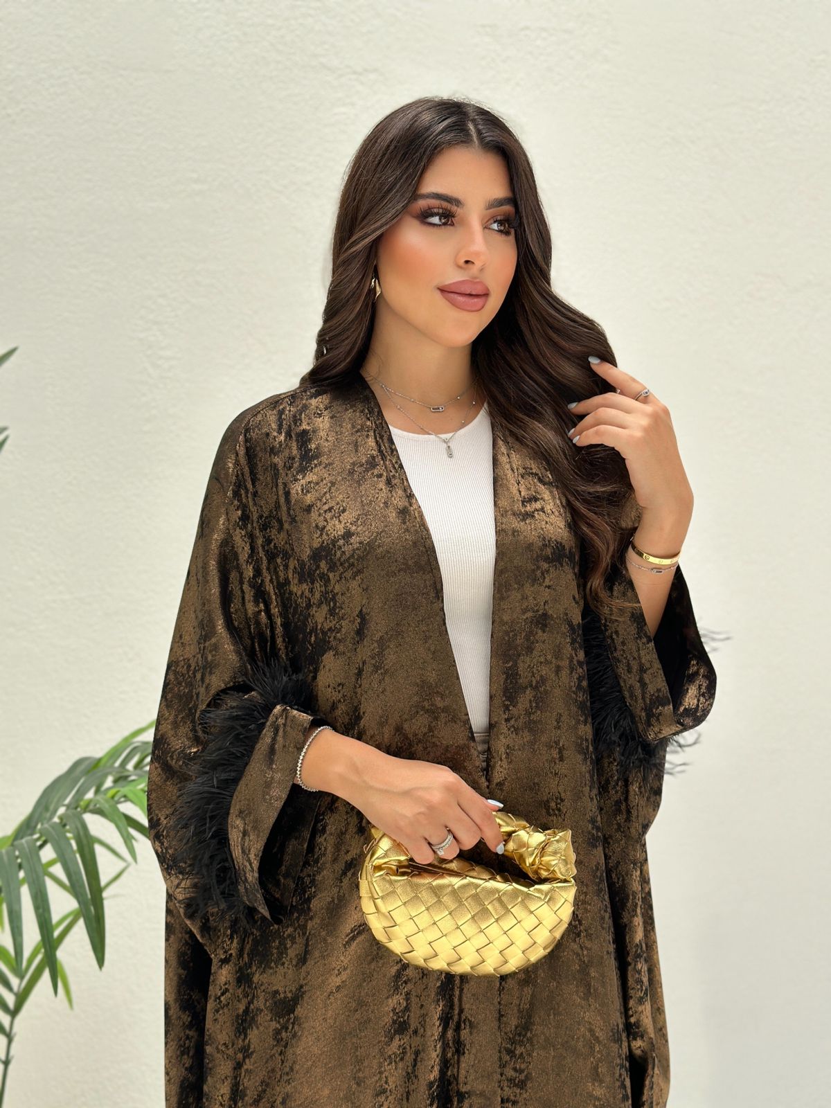 Metallic Abaya