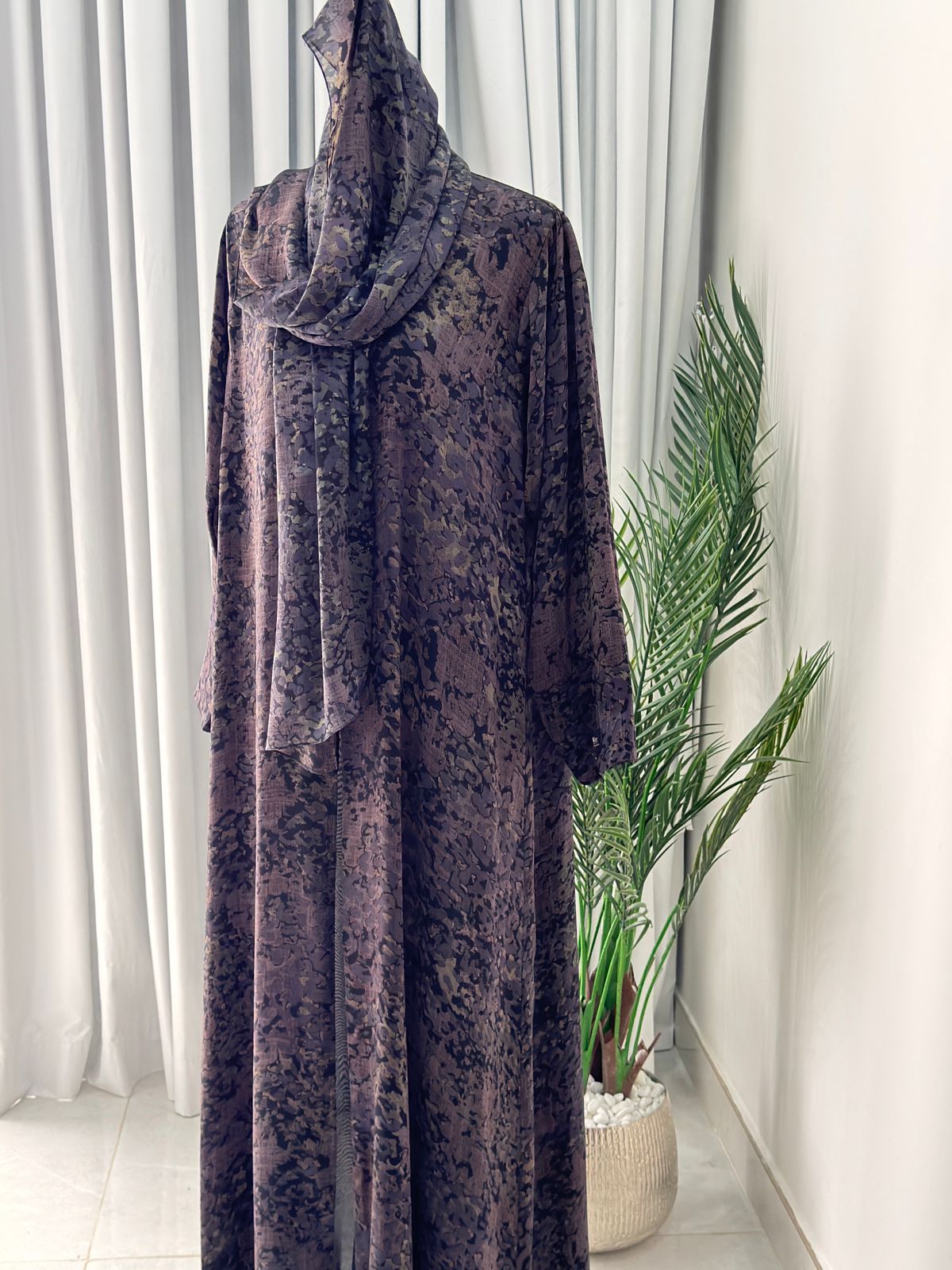 vip chiffon abaya