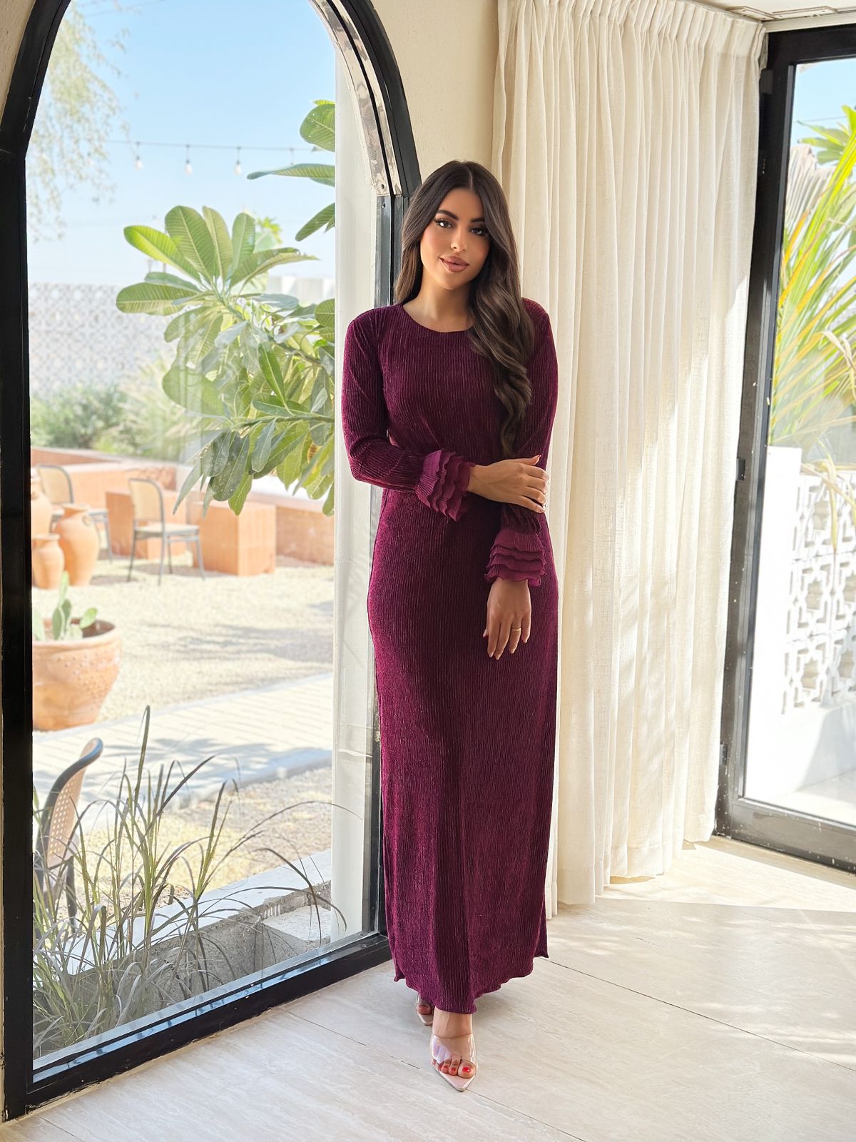 Velvet dress gold