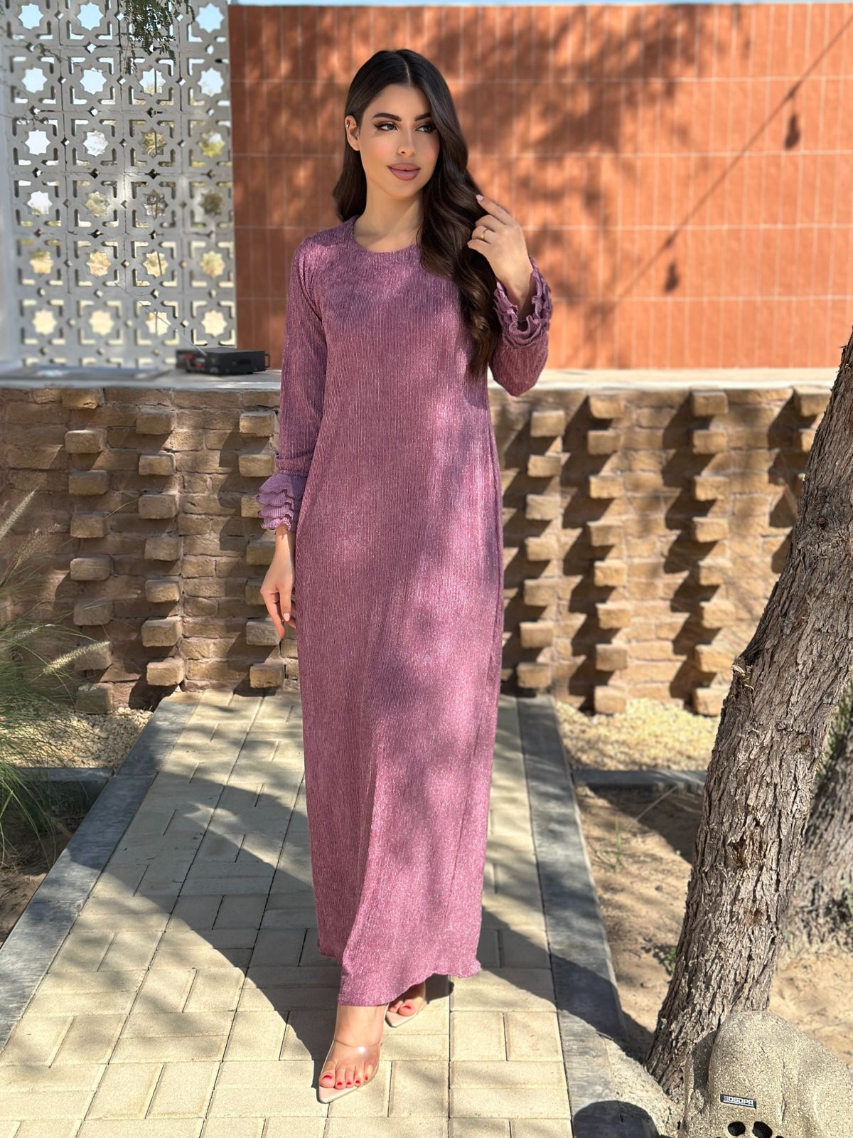 Velvet dress gold