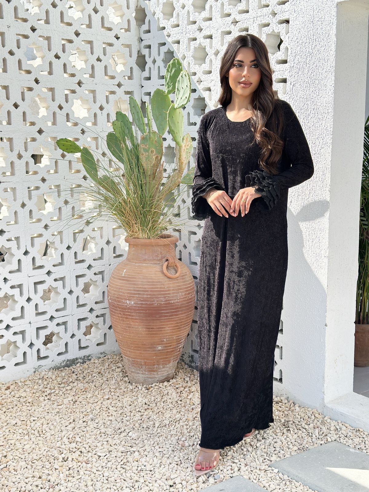 Velvet dress gold