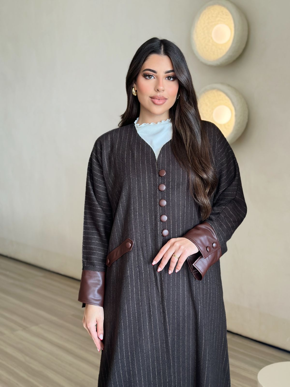 WINTER BROWN ABAYA