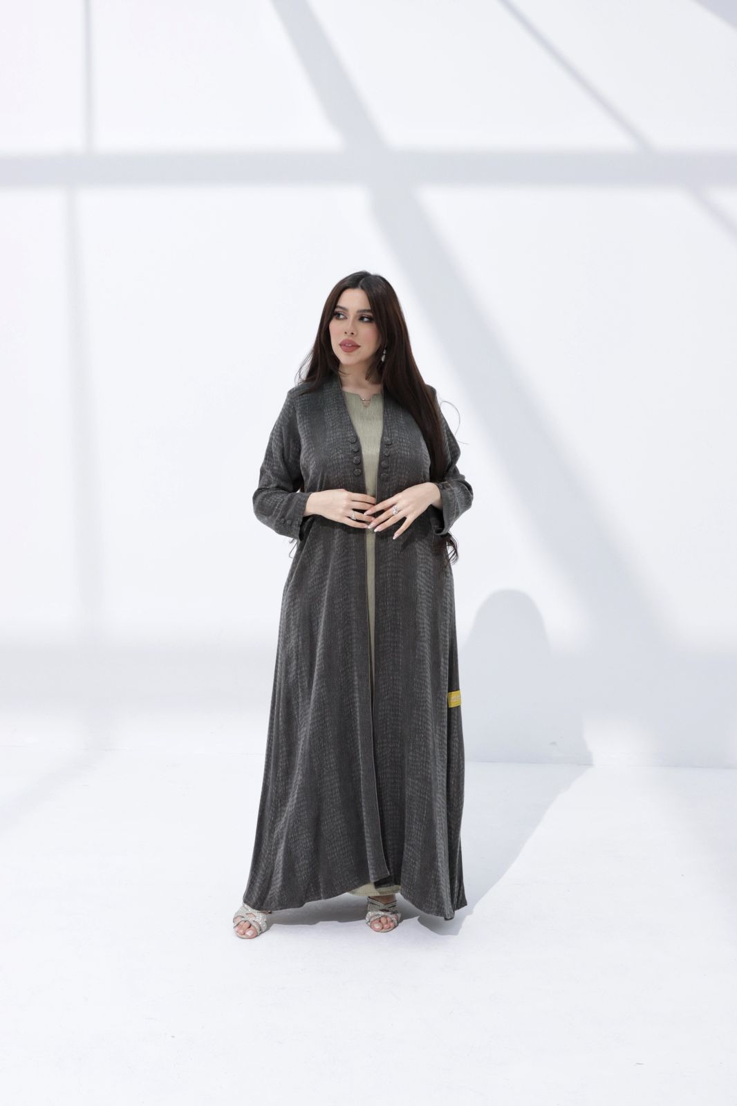 winter abaya zebra