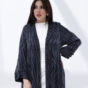 winter abaya zebra