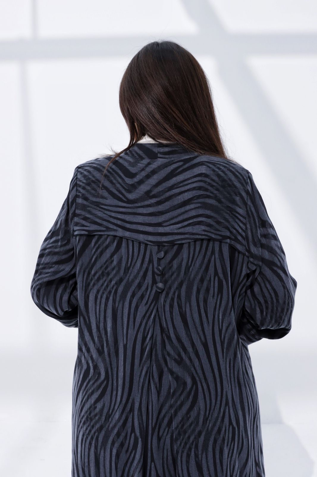 winter abaya zebra