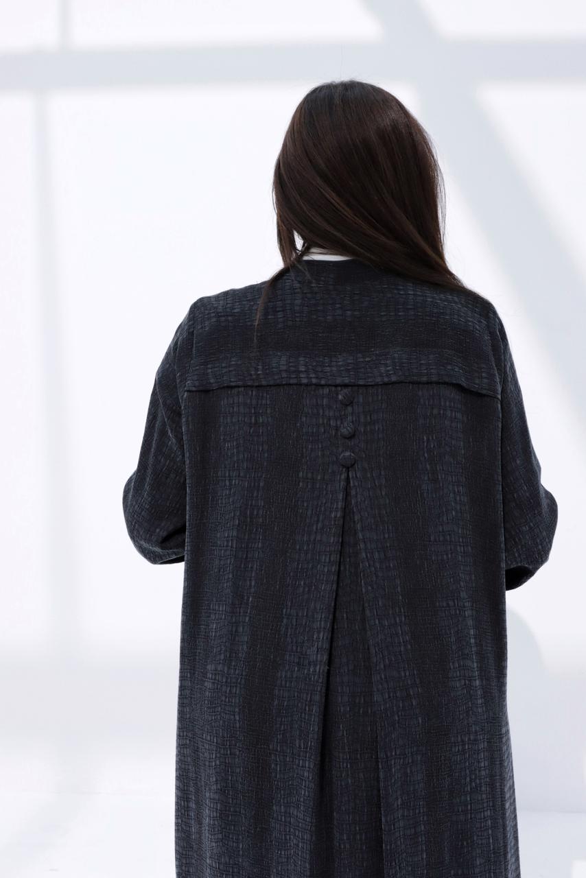 winter abaya croco