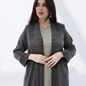 winter abaya croco