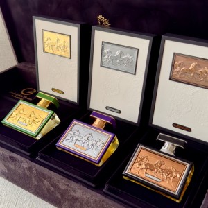 Luxury  gold perfumes collection