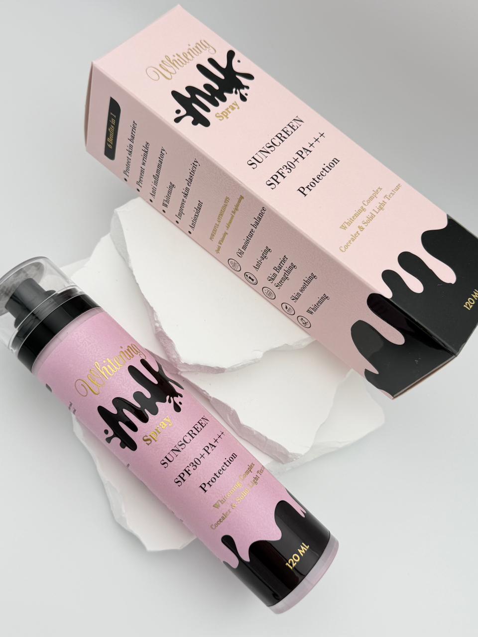 whitening milk spray Sunscreen spf30+ protection
