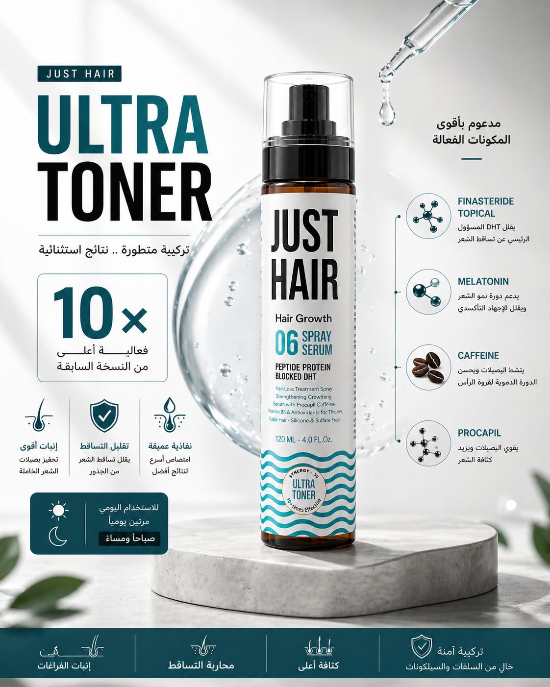 JUST HAIR toner ( hair growth ) ultra synergy_30